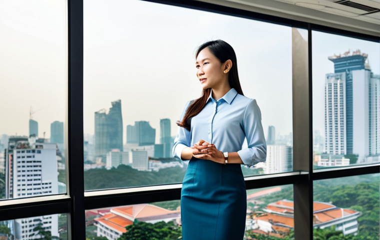 **
"A professional female architect, fully clothed in a stylish yet modest business casual outfit, standing in a bright, modern office overlooking the Ho Chi Minh City skyline, appropriate attire, safe for work, perfect anatomy, correct proportions, natural pose, well-formed hands, proper finger count, natural body proportions, professional photography, high quality, family-friendly."
**