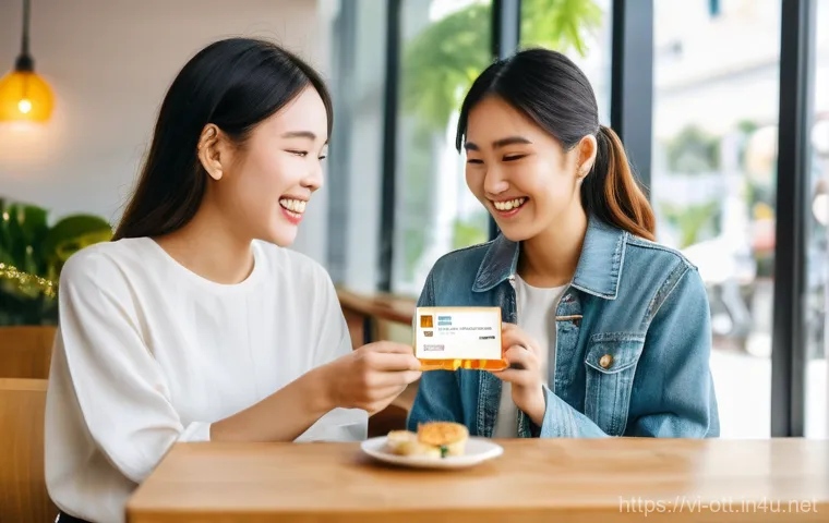 OTT 선물 구독 방법 - **Prompt 1: The Thoughtful Digital Gift**
    A delighted young Vietnamese woman with a warm smile, ...
