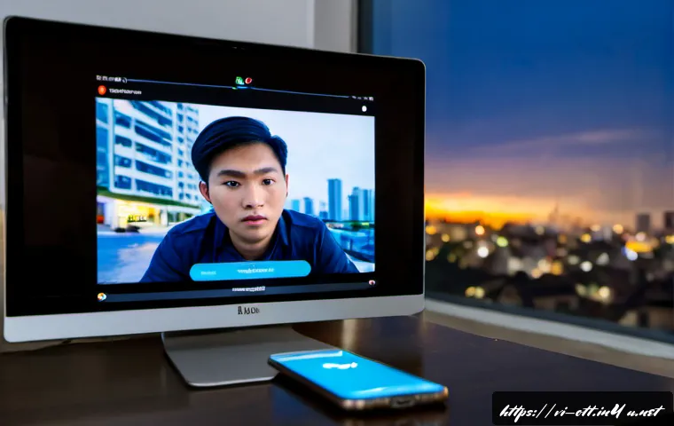 Home 13 OTT 계정 해킹 사례 - Photorealistic cybersecurity concept in a modern Vietnamese apartment at night, worried young adult ...